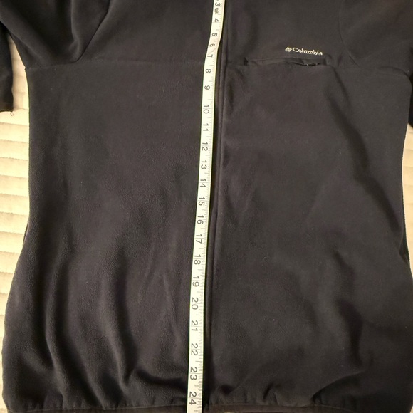 Columbia Black Fleece Jacket Full Zip Mens L Outdoor Hiking Casual - Picture 7 of 7